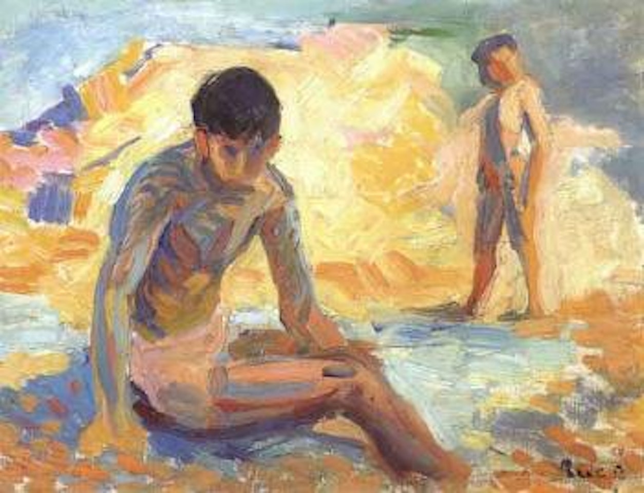Deux personnages by Maximilien Luce