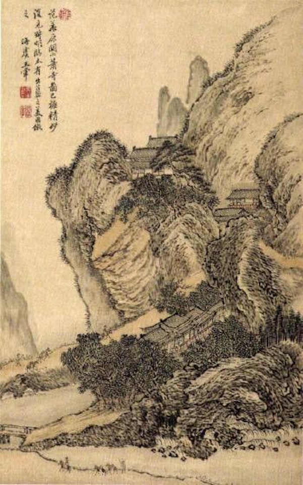 Clear mountain and running stream by Wang Yuanqi