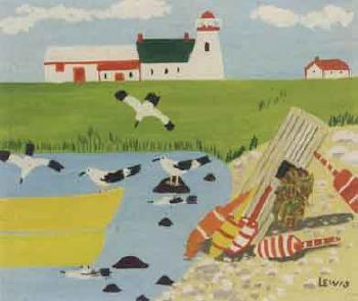 The lighthouse by Maud Lewis