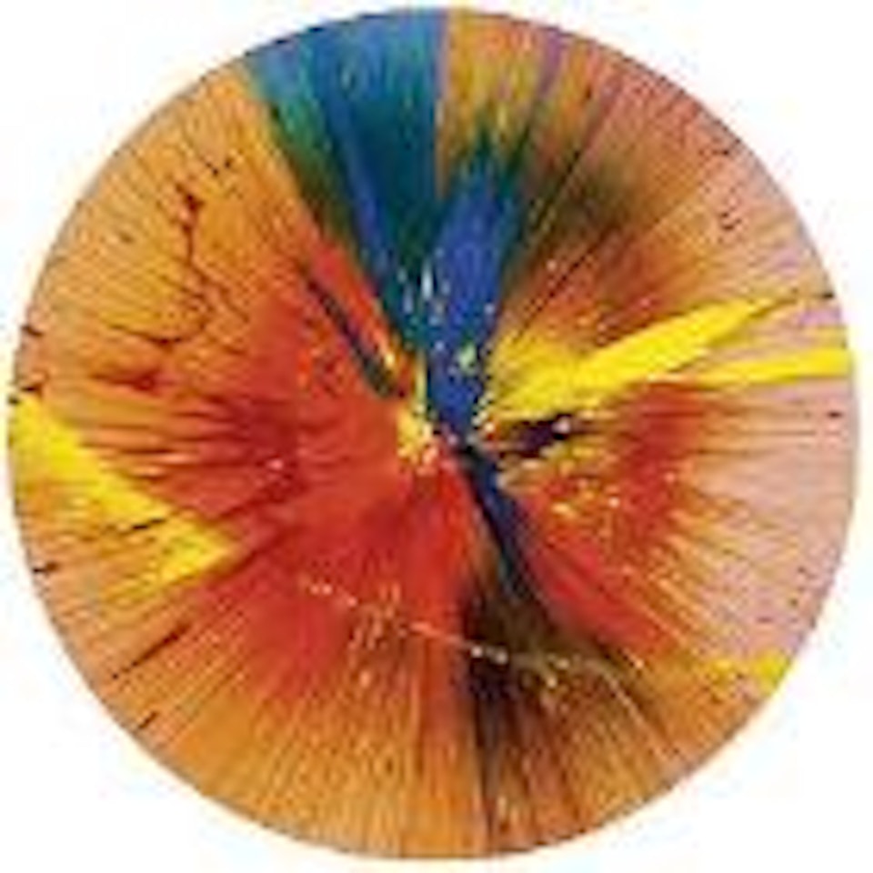 Beautiful ice scream sunburst painting by Damien Hirst