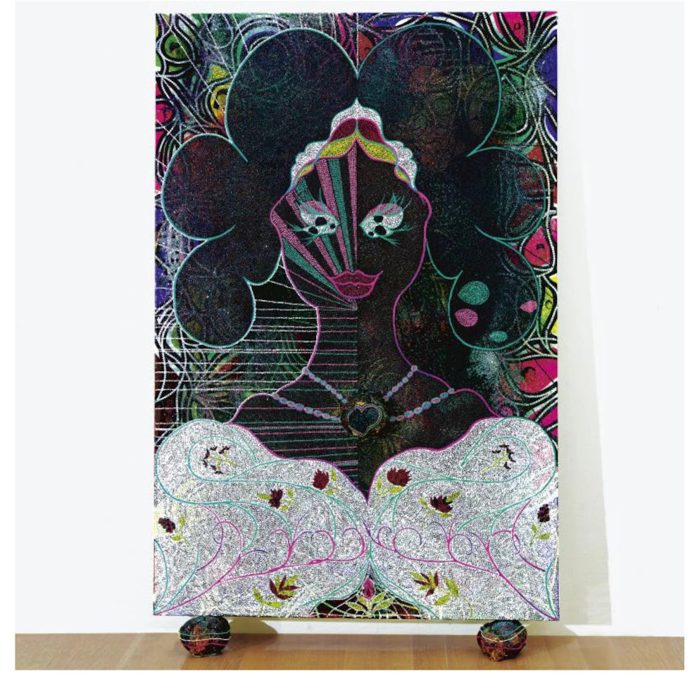 Strange eyes by Chris Ofili