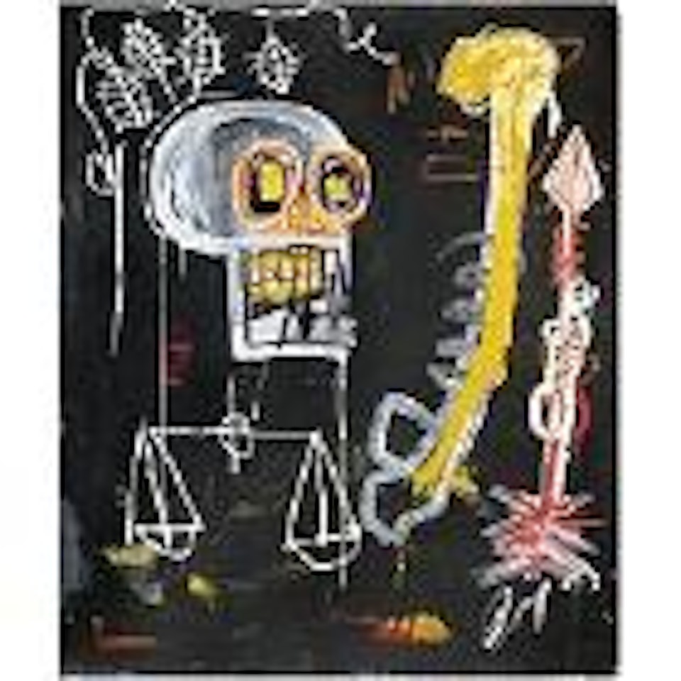 Black skull by Jean-Michel Basquiat