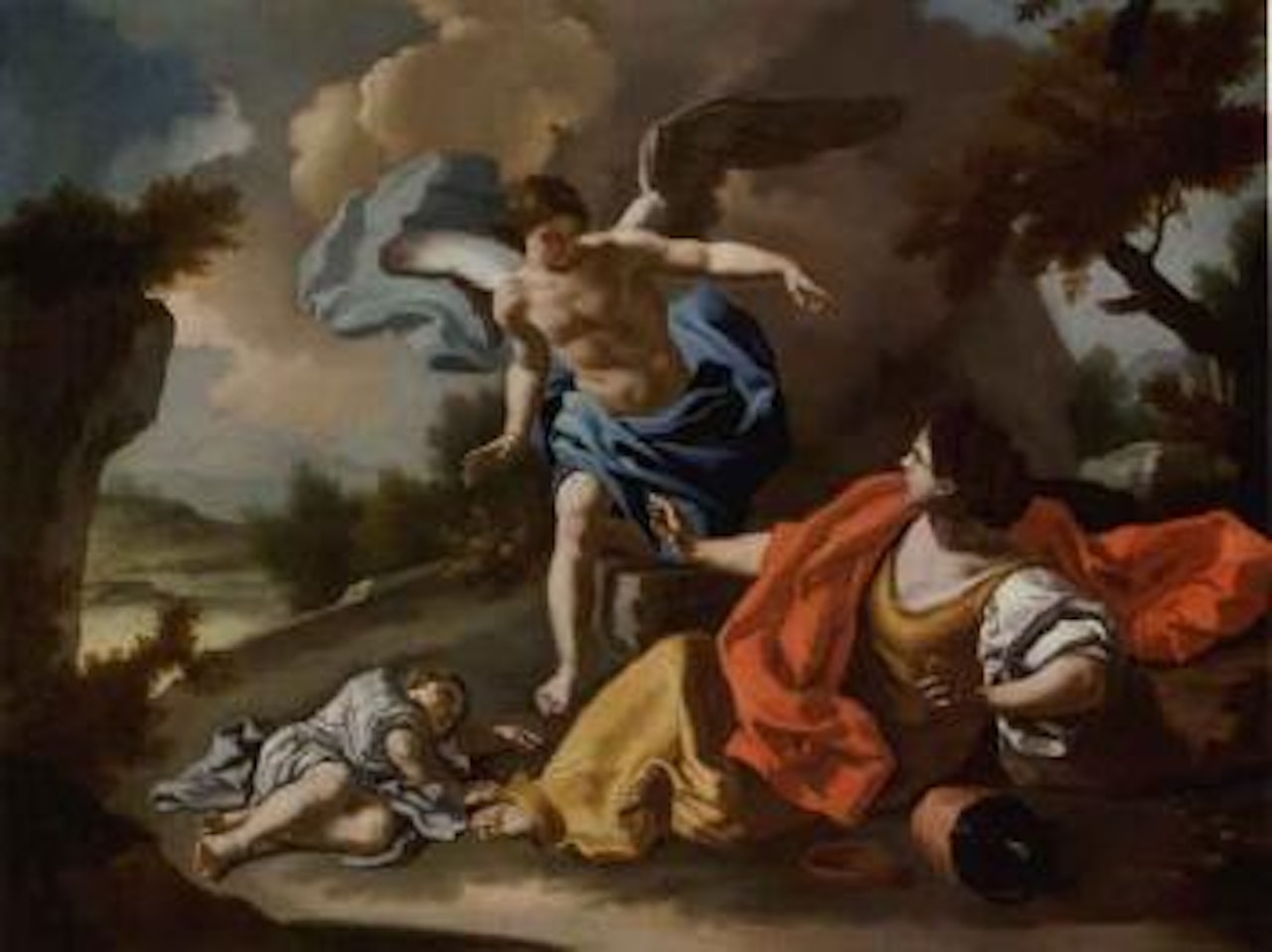 Agar and the angel by Francesco de Mura
