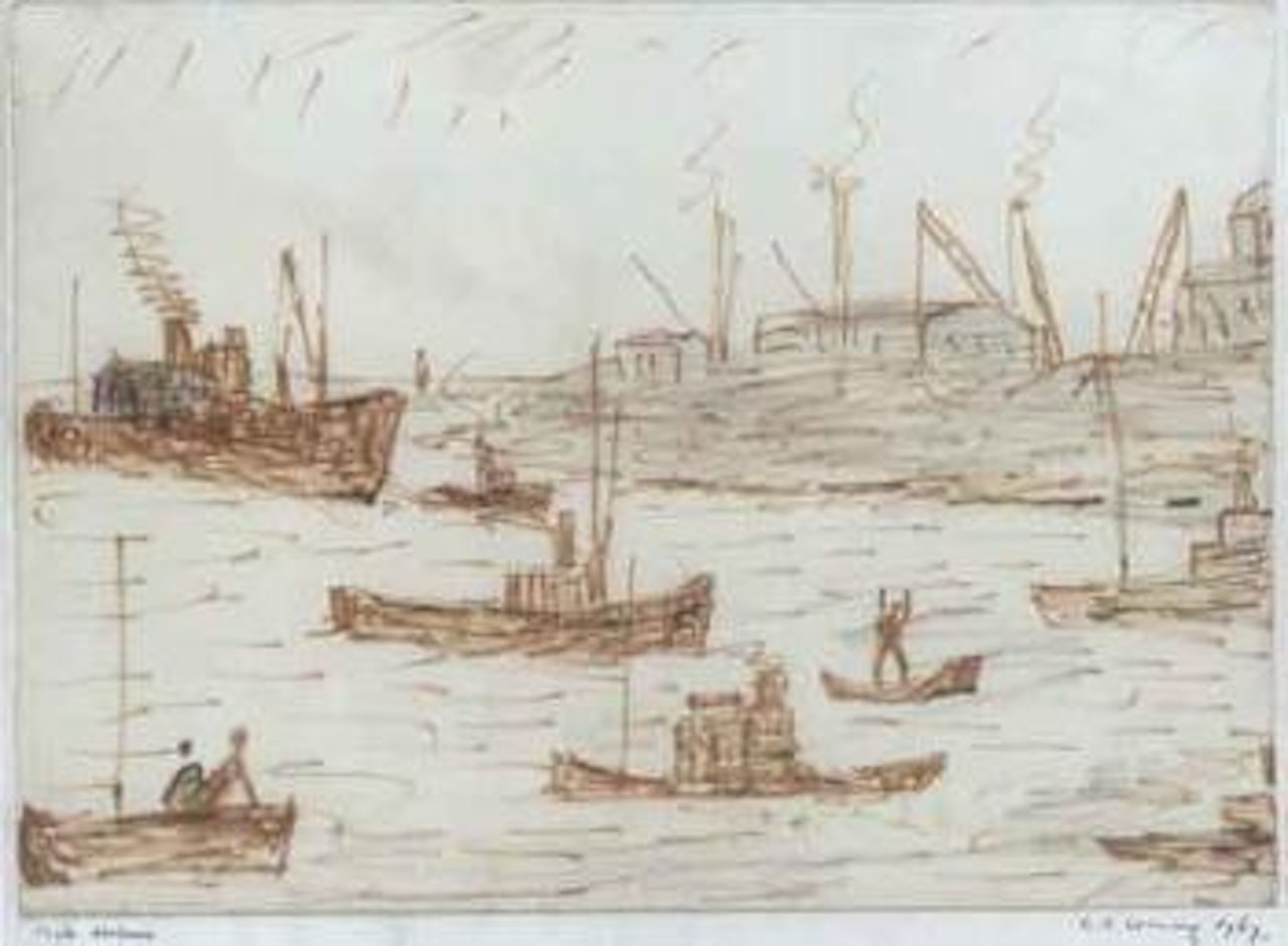 Poole Harbour by Laurence Stephen Lowry