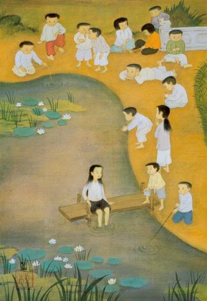 By the stream by Mai Trung Thu
