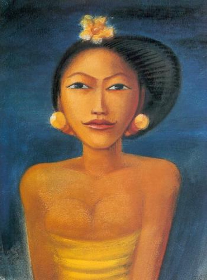 Lady of high caste wearing gold subang by Miguel Covarrubias