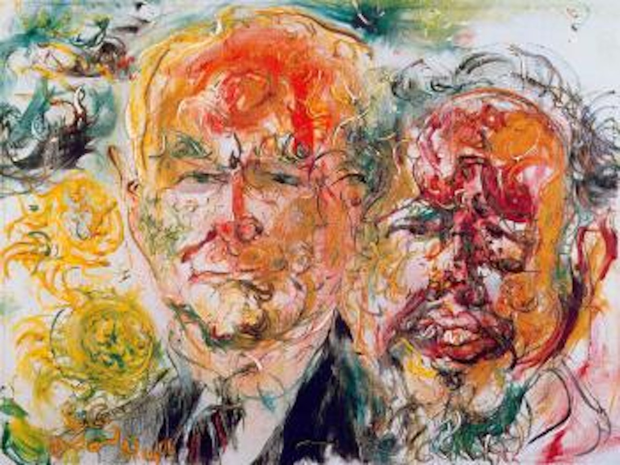 Joseph Borkin and me by Affandi