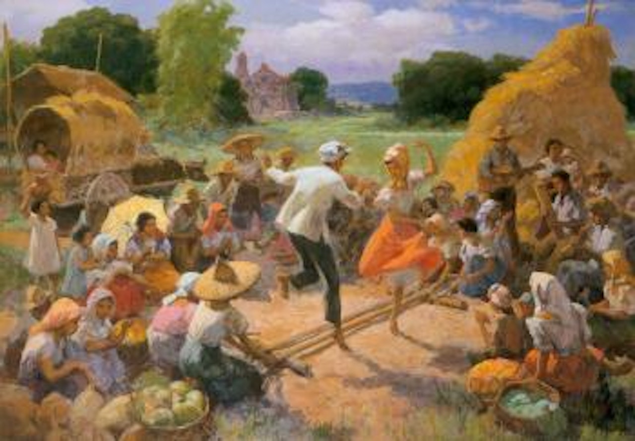 Tinikling dance by Fernando Amorsolo