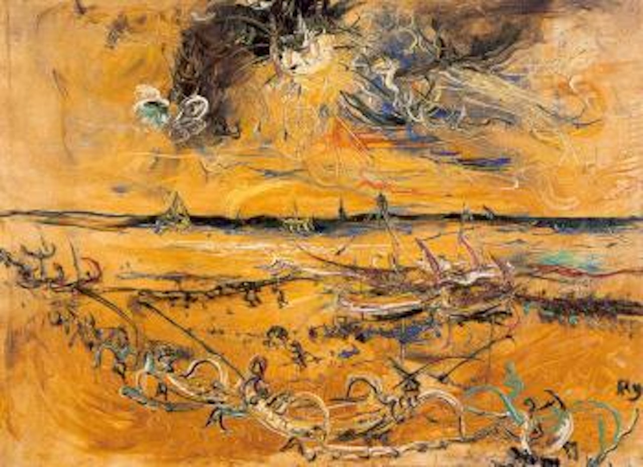 Carmel beach by Affandi