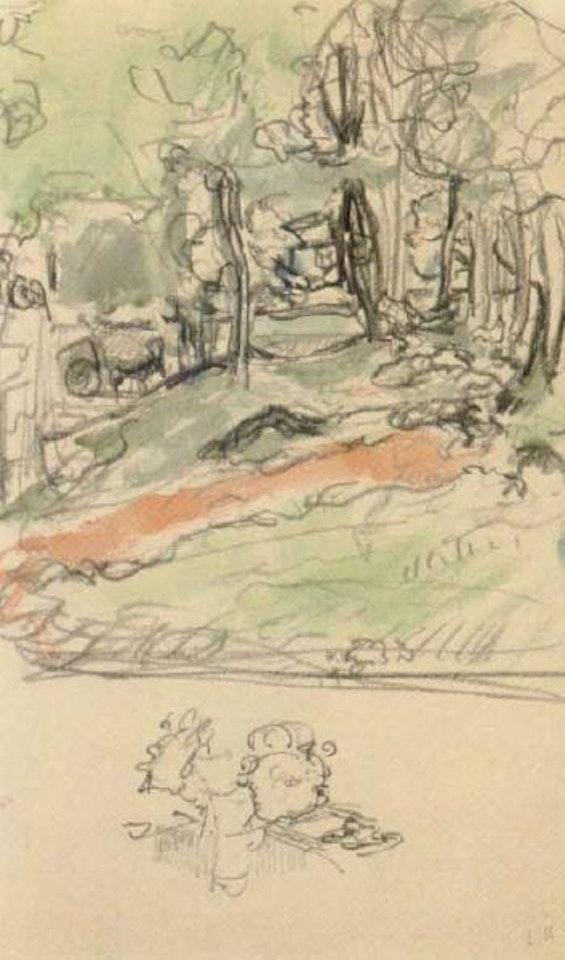 Une vue du parc du Chateau Clayef by Édouard Vuillard