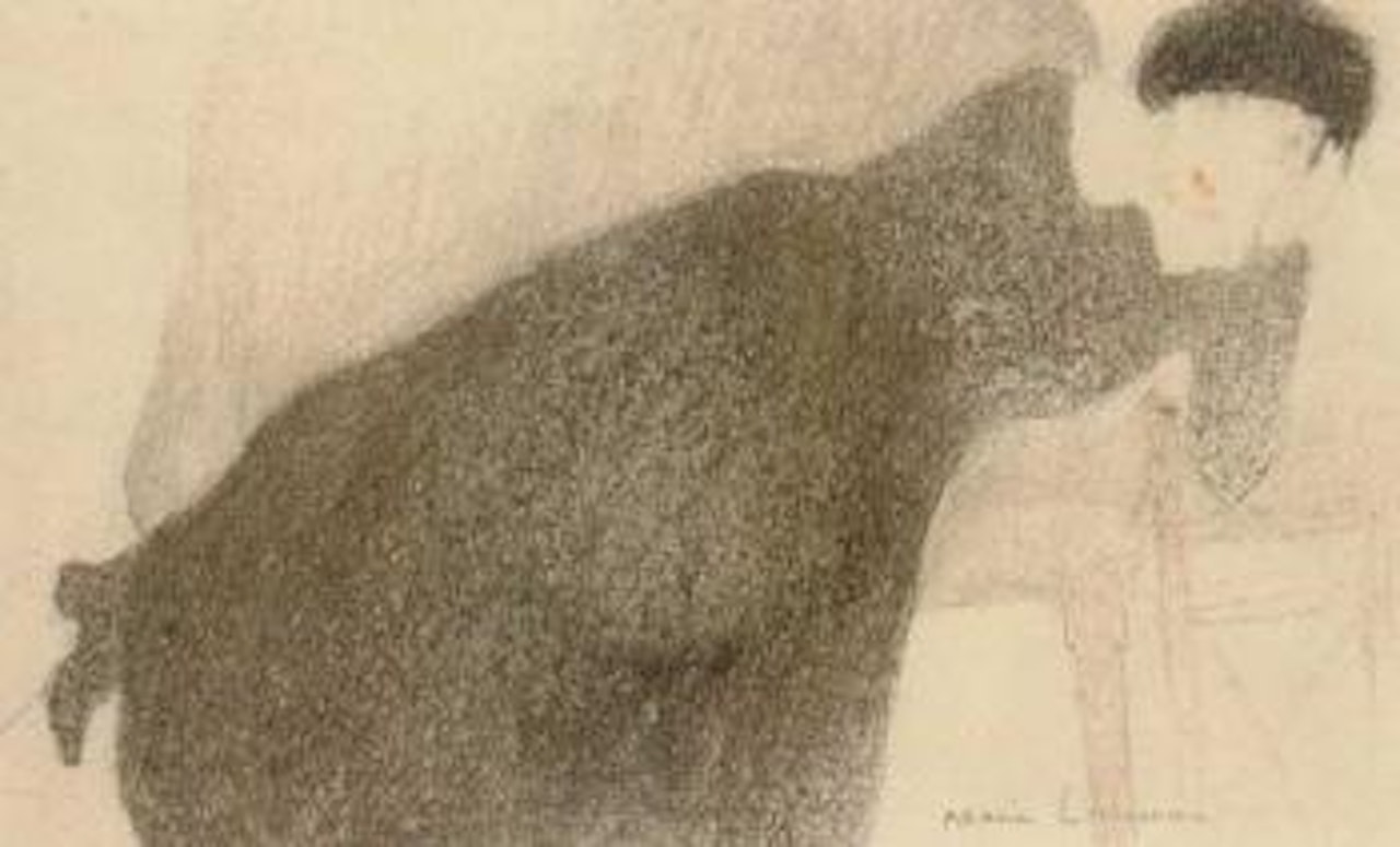 Jeune femme couchee by Marie Laurencin