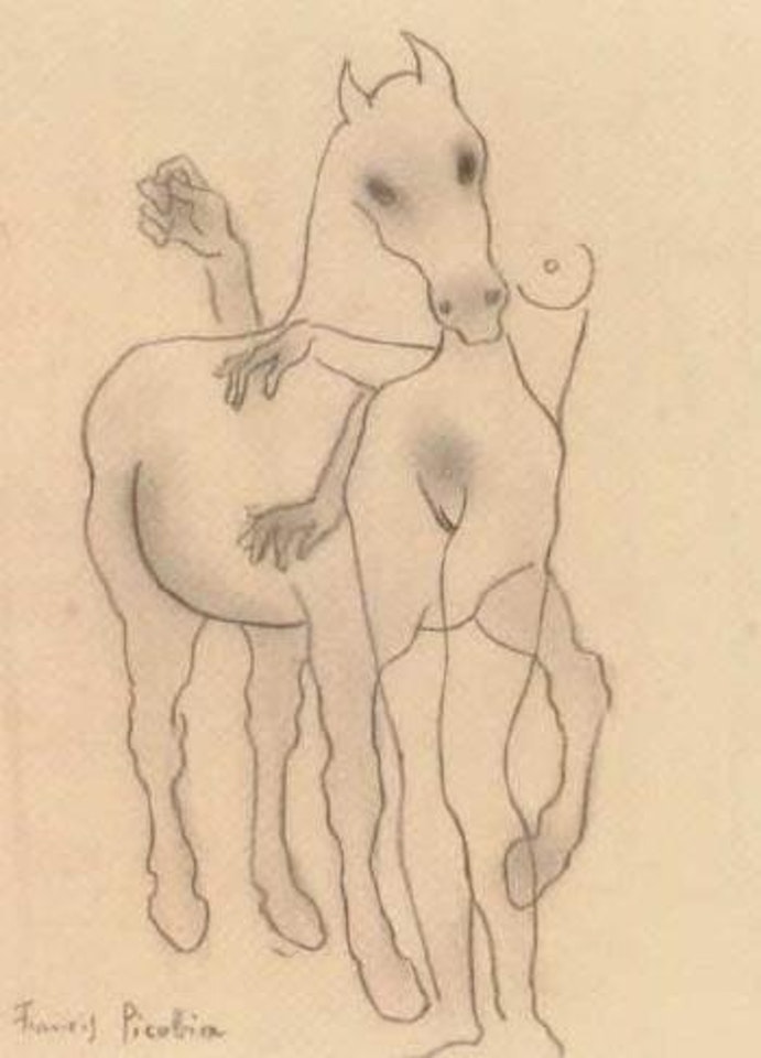 Cheval et femme by Francis Picabia
