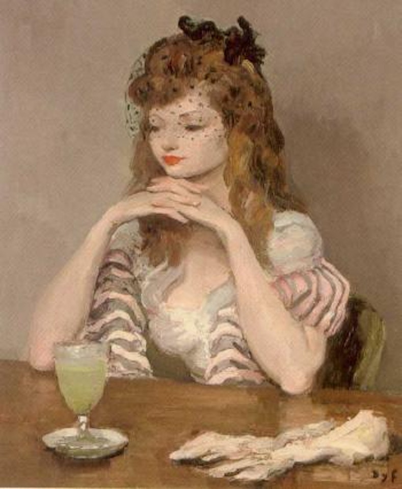 La fille a l'absynthe by Marcel Dyf