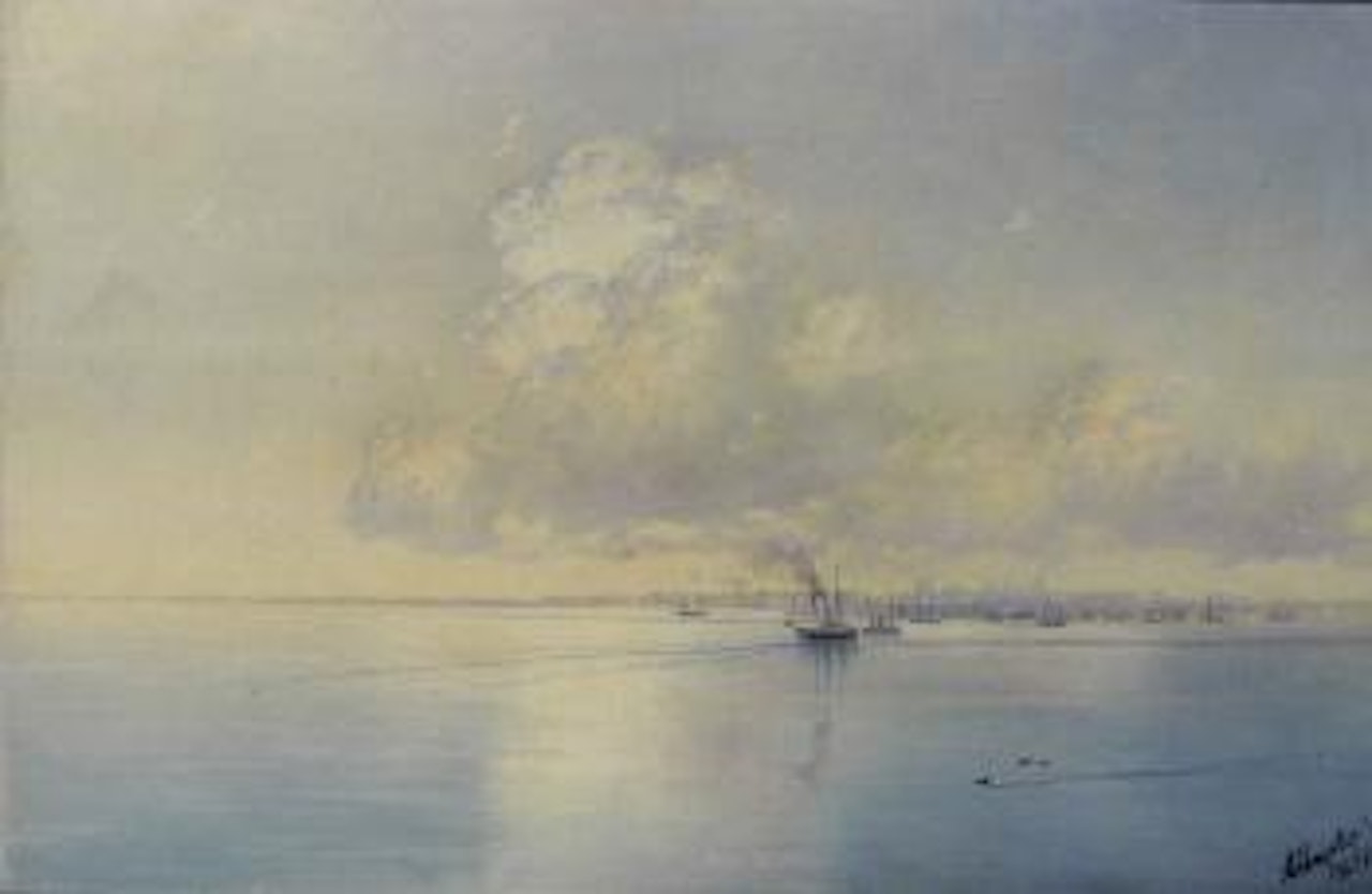 Kronstadt by Ivan Konstantinovich Aivazovsky