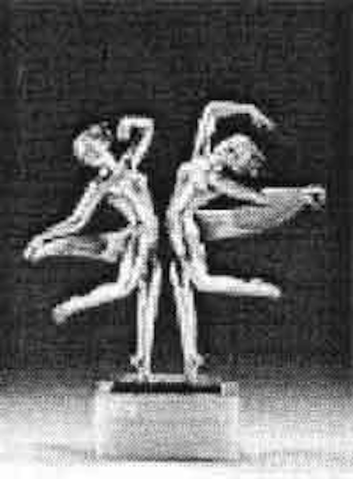 Two dancing nudes by Josef Lorenzl