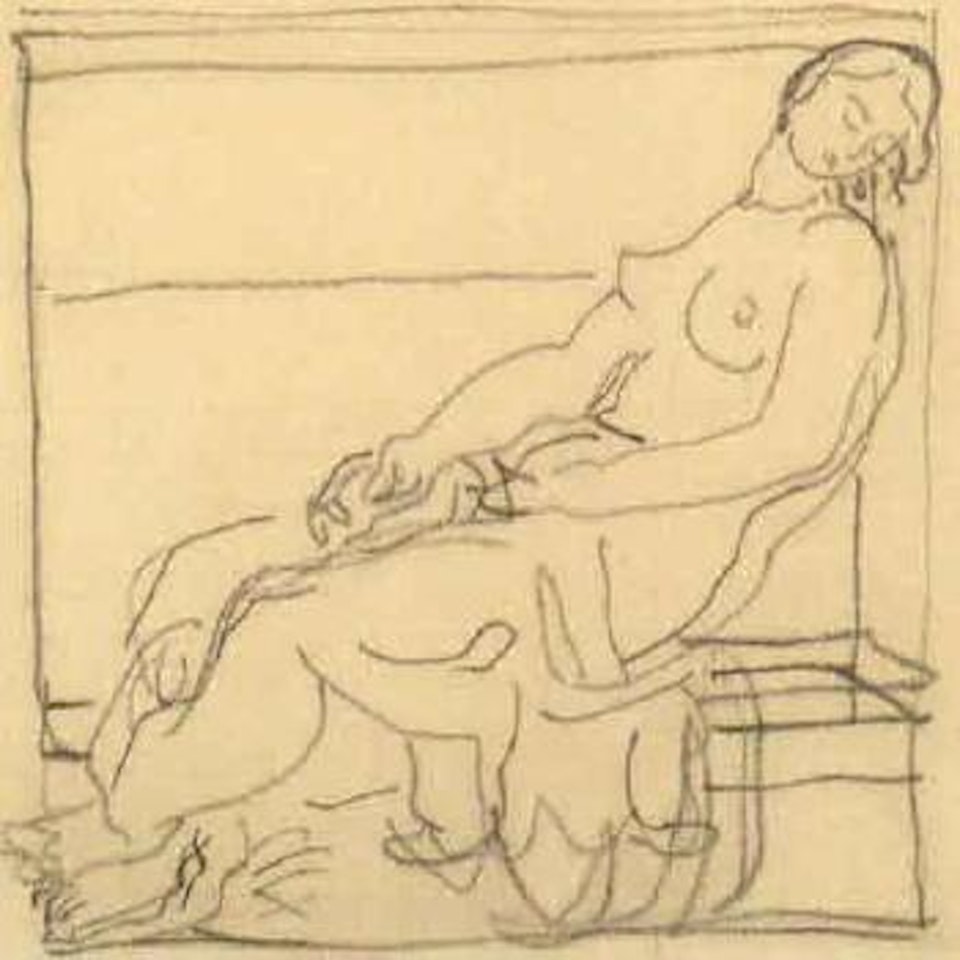 Drowsing nude by Duncan Grant