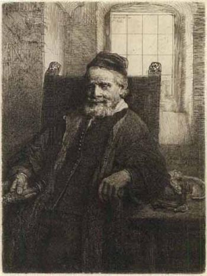 Jan Lutma, goldsmith by Attributed to Rembrandt Harmensz van Rijn