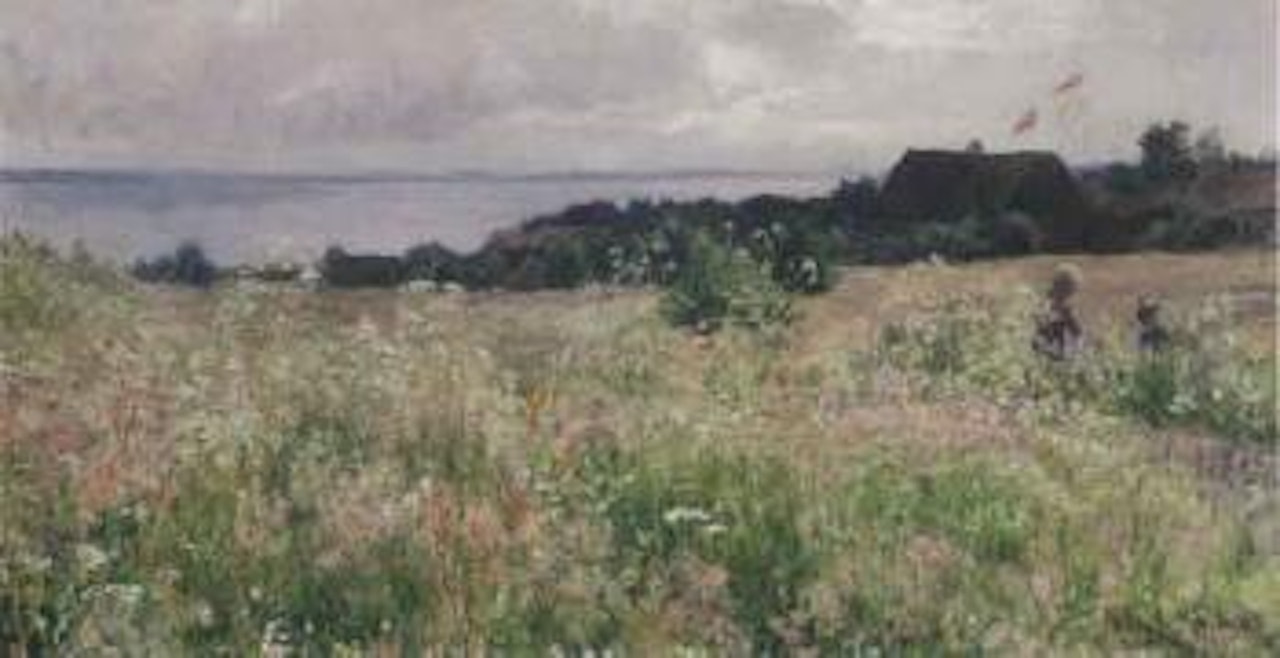 Landscape from mid-summer by Kitty Christine Kielland