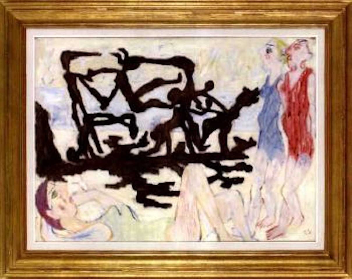 Children playing on the beach by Ragnar Sandberg