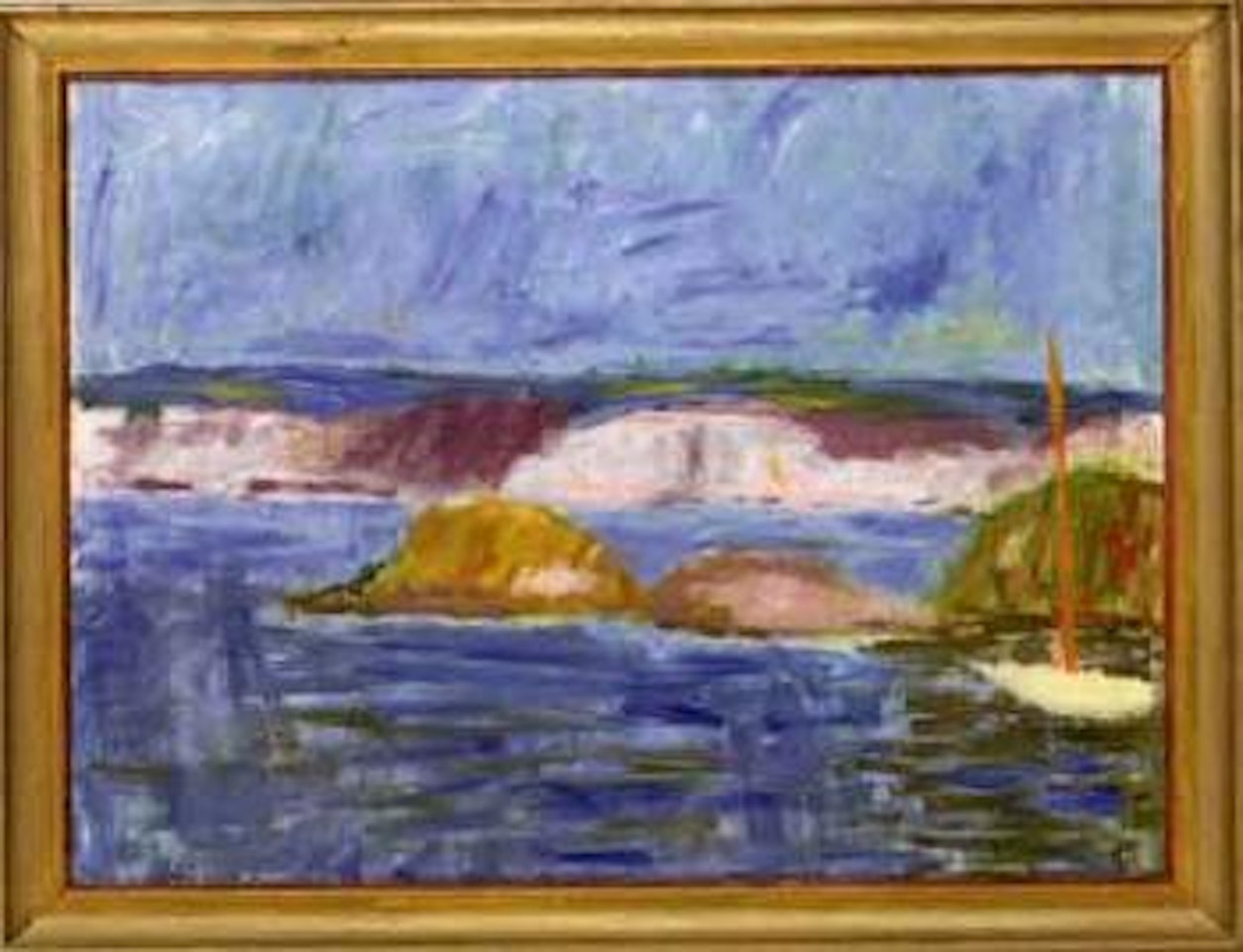 Coastal landscape from Dragsmark by Ragnar Sandberg