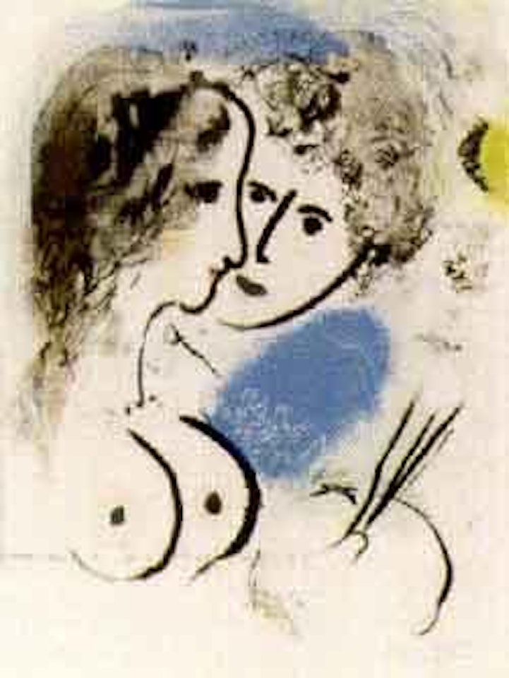Peintre a la palette by Marc Chagall