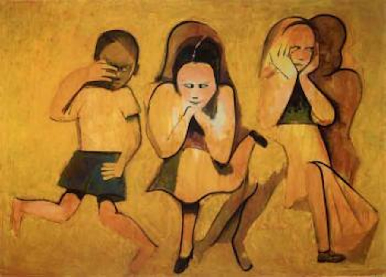 Children playing by Charles Blackman