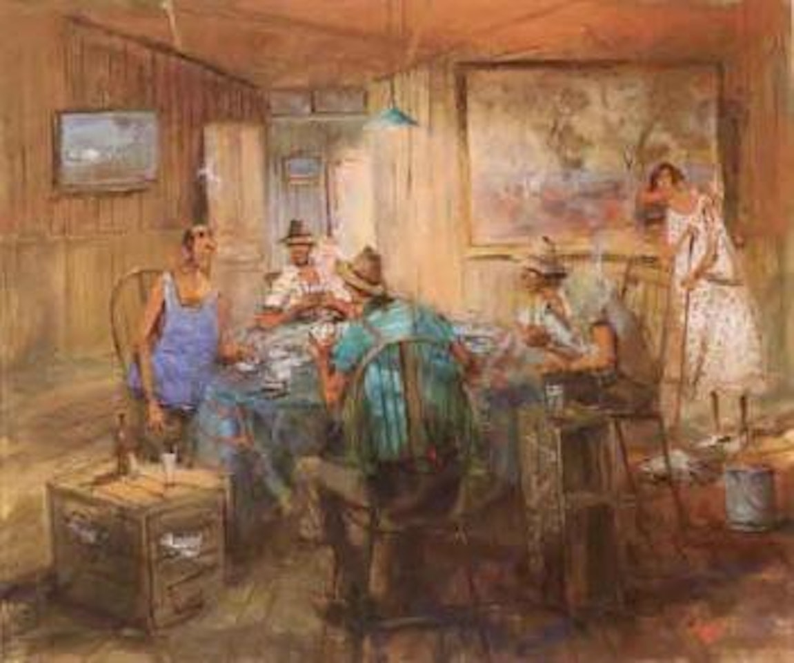 The cheat - again, in the parlour of the Kogan Creek hotel by Hugh Sawrey