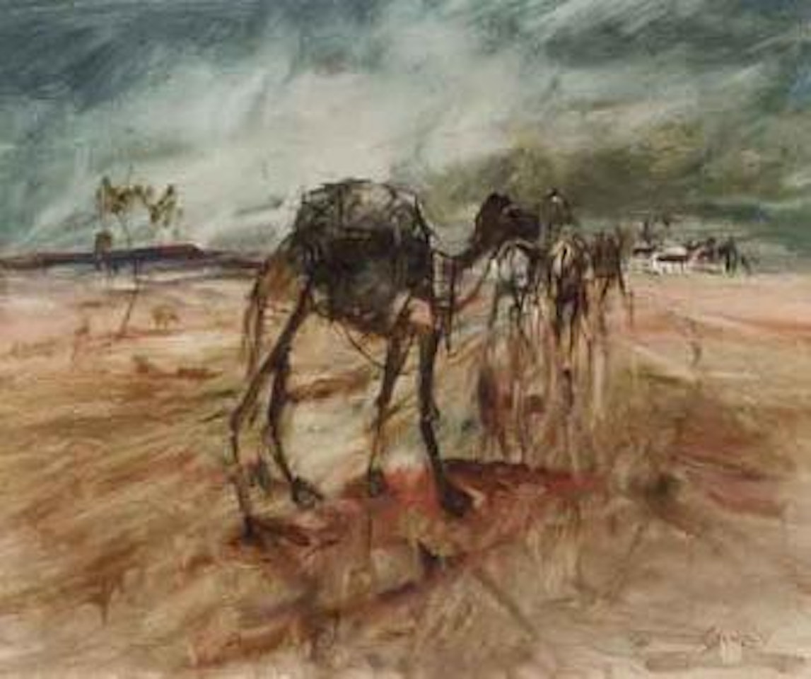Approaching the Finke River Mission, Northern Territory by Hugh Sawrey