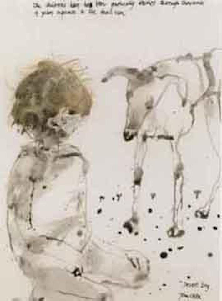 Desert boy by John Olsen