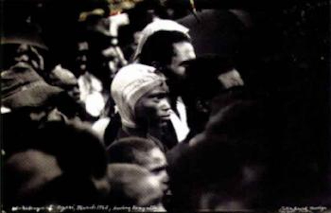 Wa-kikuyu at Nyeri, hearing Kenyatta by Peter Beard