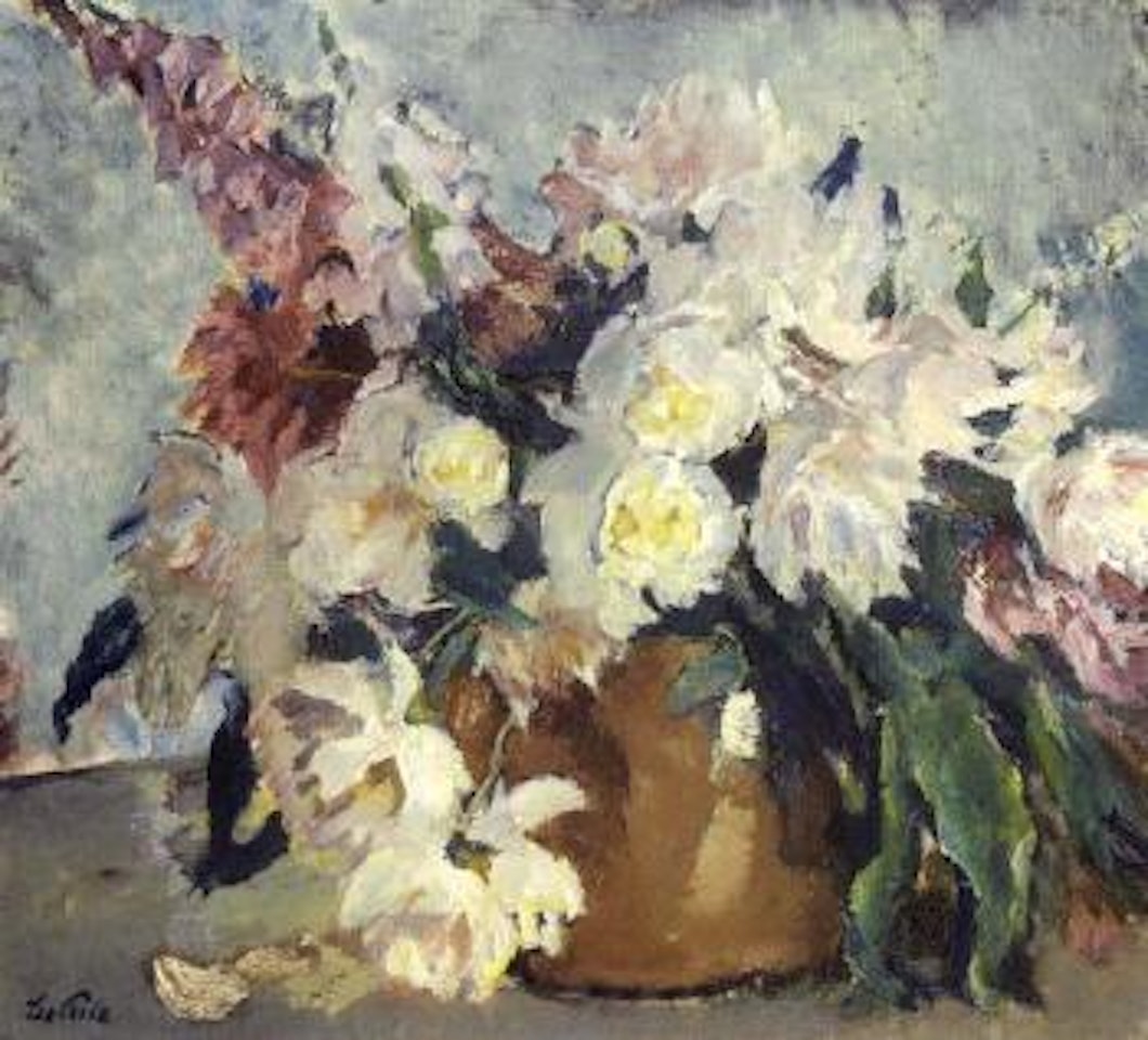 White peonies by Leo Putz