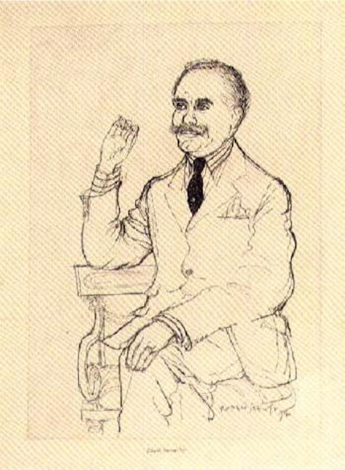 Osbert Lancaster by Ronald Searle