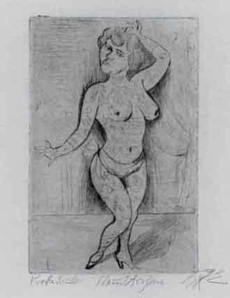Maud Arizona - Suleika, the tattooed wonder by Otto Dix