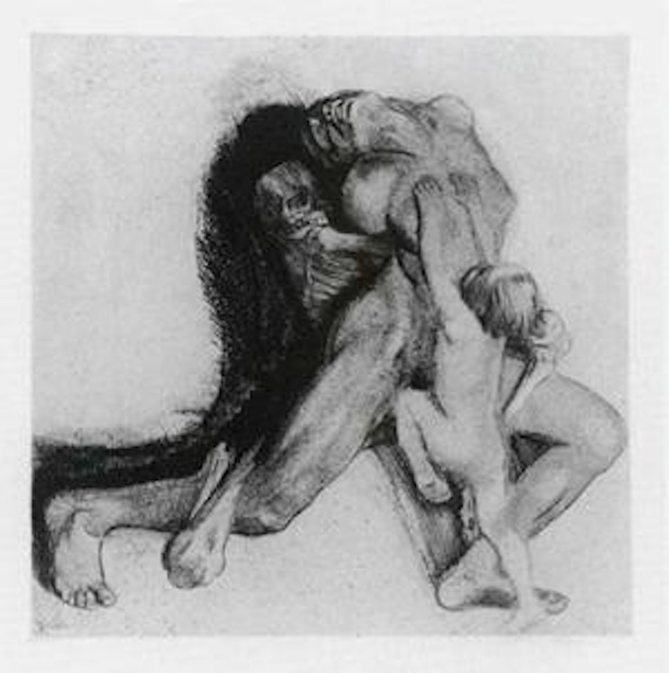Death and woman by Kathe Kollwitz