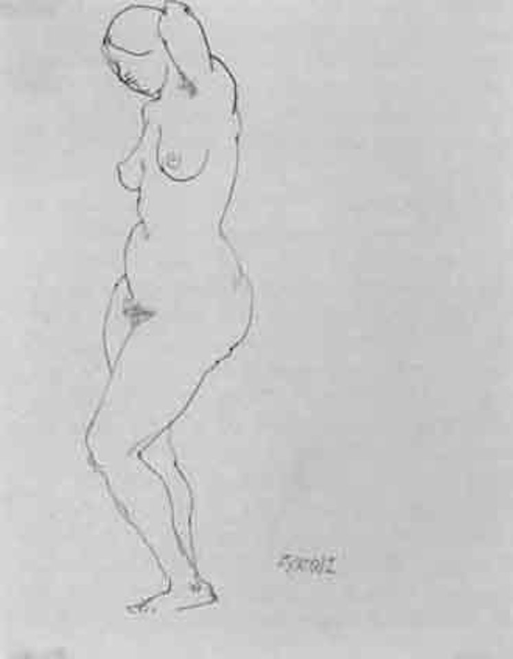 Female nude by George Grosz