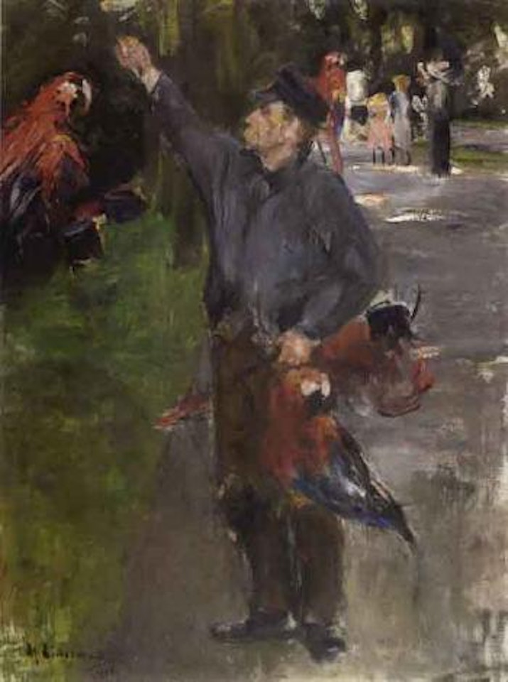 Parrot man by Max Liebermann