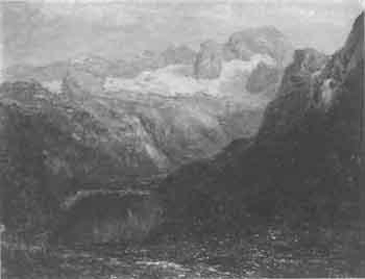 Gosausee with Dachstein by Otto Pippel