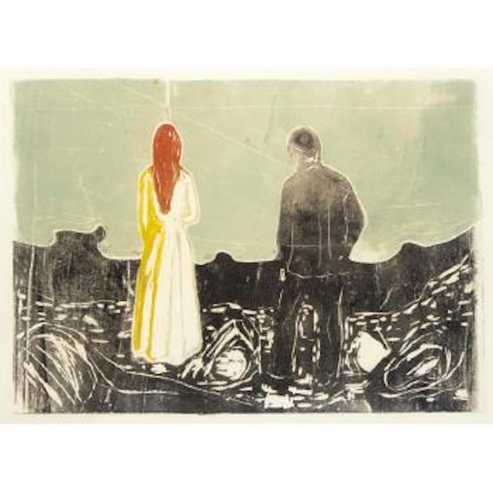 Two human beings, the lonely ones by Edvard Munch
