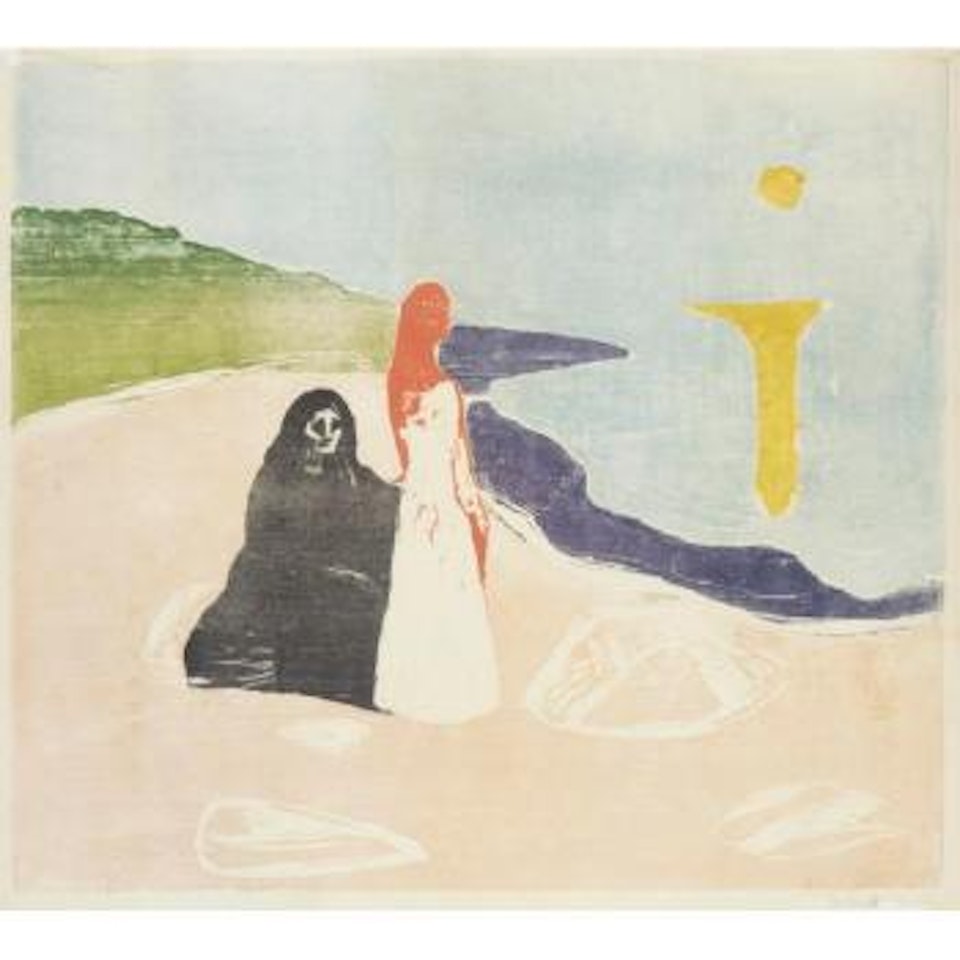 Two women on the shore by Edvard Munch