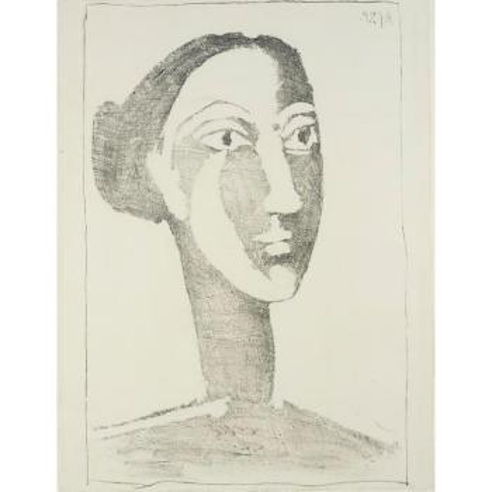 Tete de femme au chignon by Pablo Picasso