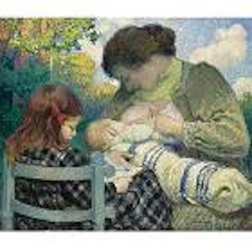 Maternite, Madame Lebasque et ses enfants by Henri Lebasque