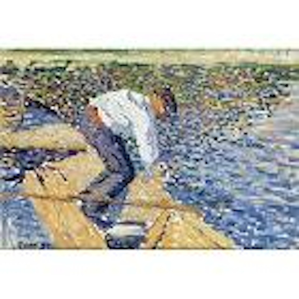 Le pecheur de vers de vase by Maximilien Luce