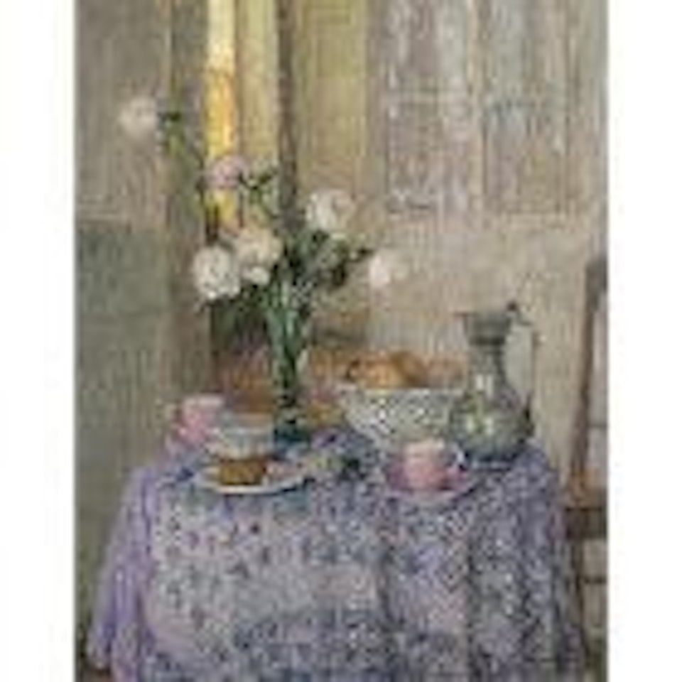 Table dans l'interieur by Henri Le Sidaner