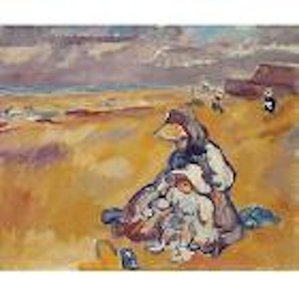 Mere et enfant sur la plage by Louis Valtat