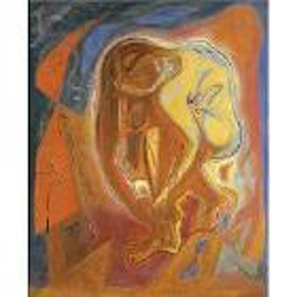 Nu eclaire par le feu by André Masson