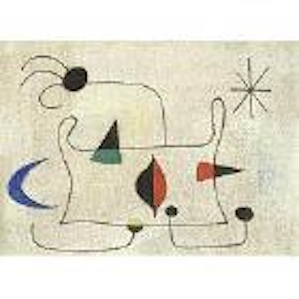 Femme devant la lune by Joan Miró