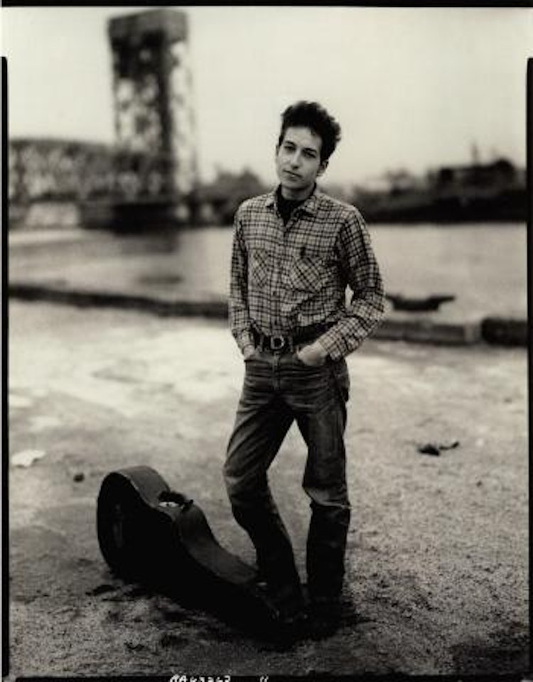 Bob Dylan, singer, 132nd Street and FDR Drive, Harlem, New York City, November 4, 19 by Richard Avedon