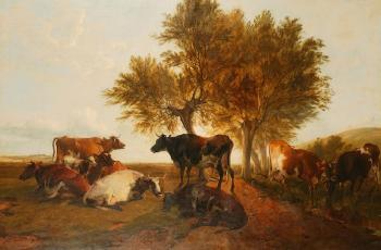 A brook in the meadows by Thomas Sidney Cooper