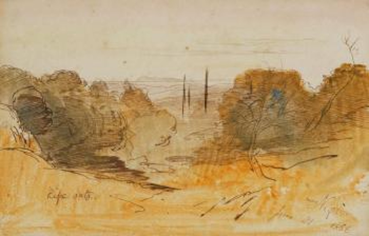 Ripe oats near Niges by Edward Lear