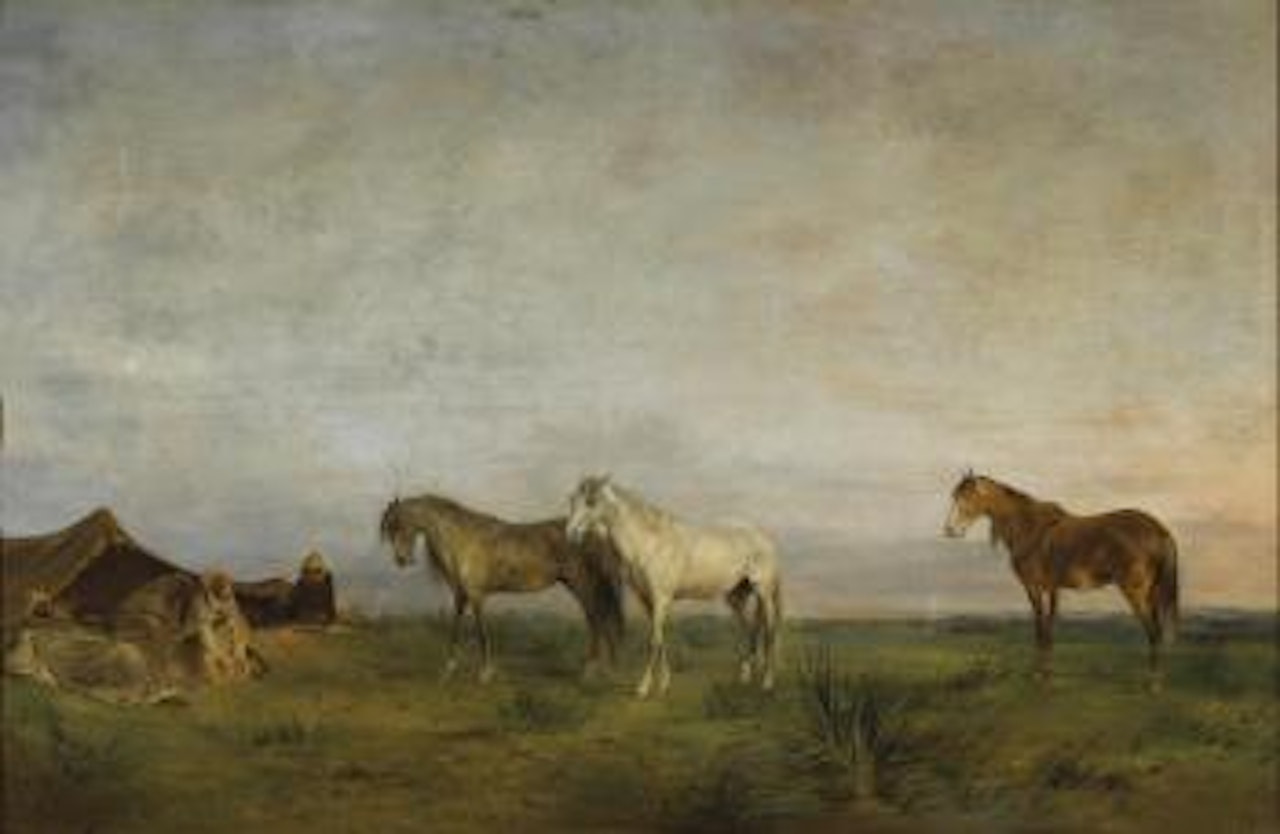 Arab encampment by Eugene Fromentin